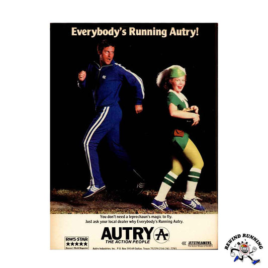 Autry 'The Action People' 1980 Leprechaun Vintage Running Shoes Print Ad