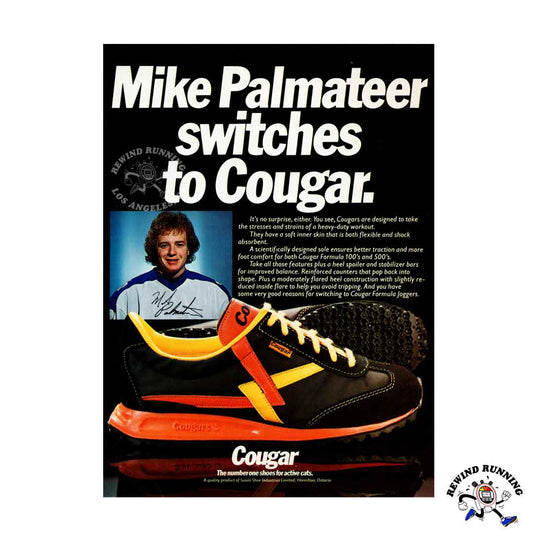Cougar Vintage 1979 Running Shoe Sneaker Print Ad Mike Palmateer Toronto Maple Leafs