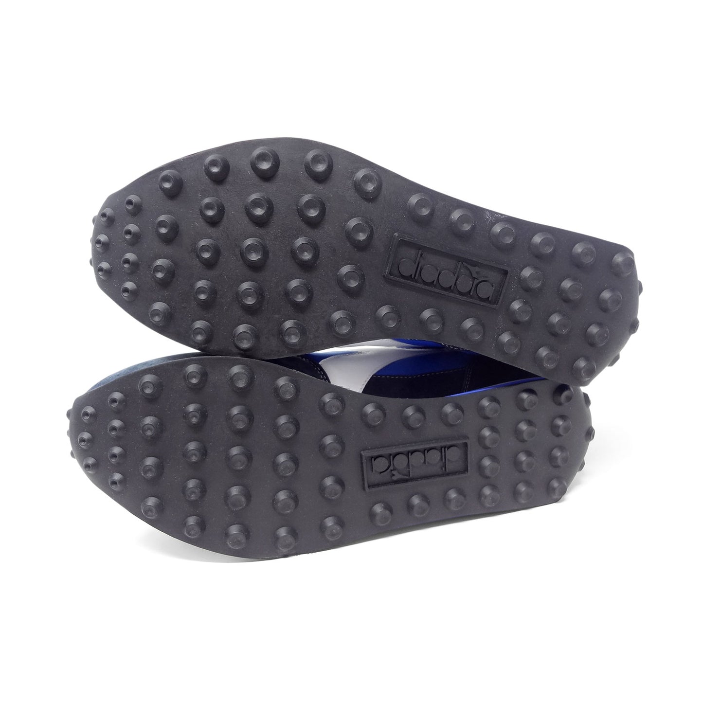 Diadora Rally 1970s Style Retro Men's Sneakers Old School Running Shoes Blue White Outsole