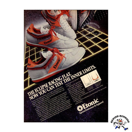 Etonic Eclipse 1980 vintage running shoes sneakers ad