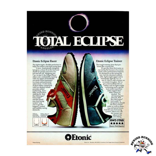 Etonic Eclipse 1981 Vintage Running Shoes 80s Sneakers Print Ad