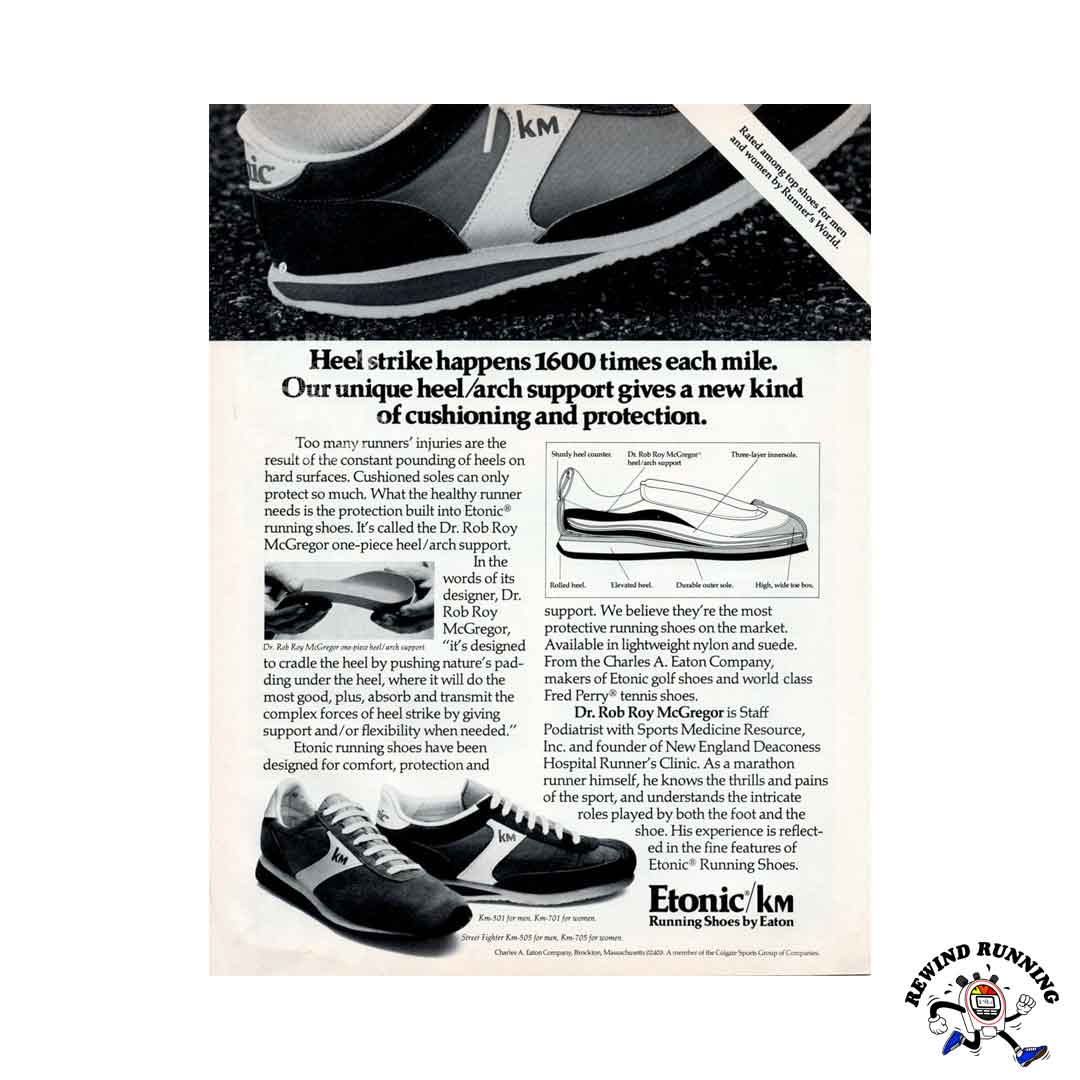 Etonic KM 1978 vintage running shoes sneakers print ad