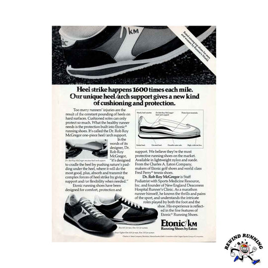Etonic KM 1978 vintage running shoes sneakers print ad