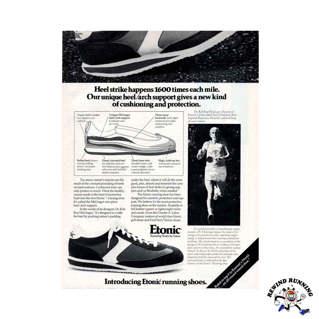 Etonic KM 1978 vintage sneakers running shoes print ad
