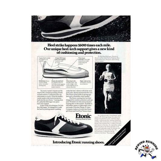 Etonic KM 1978 vintage sneakers running shoes print ad