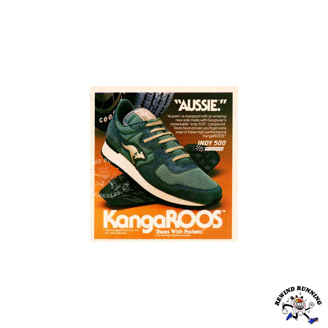 KangaROOS Aussie vintage 1984 running shoes sneaker print ad