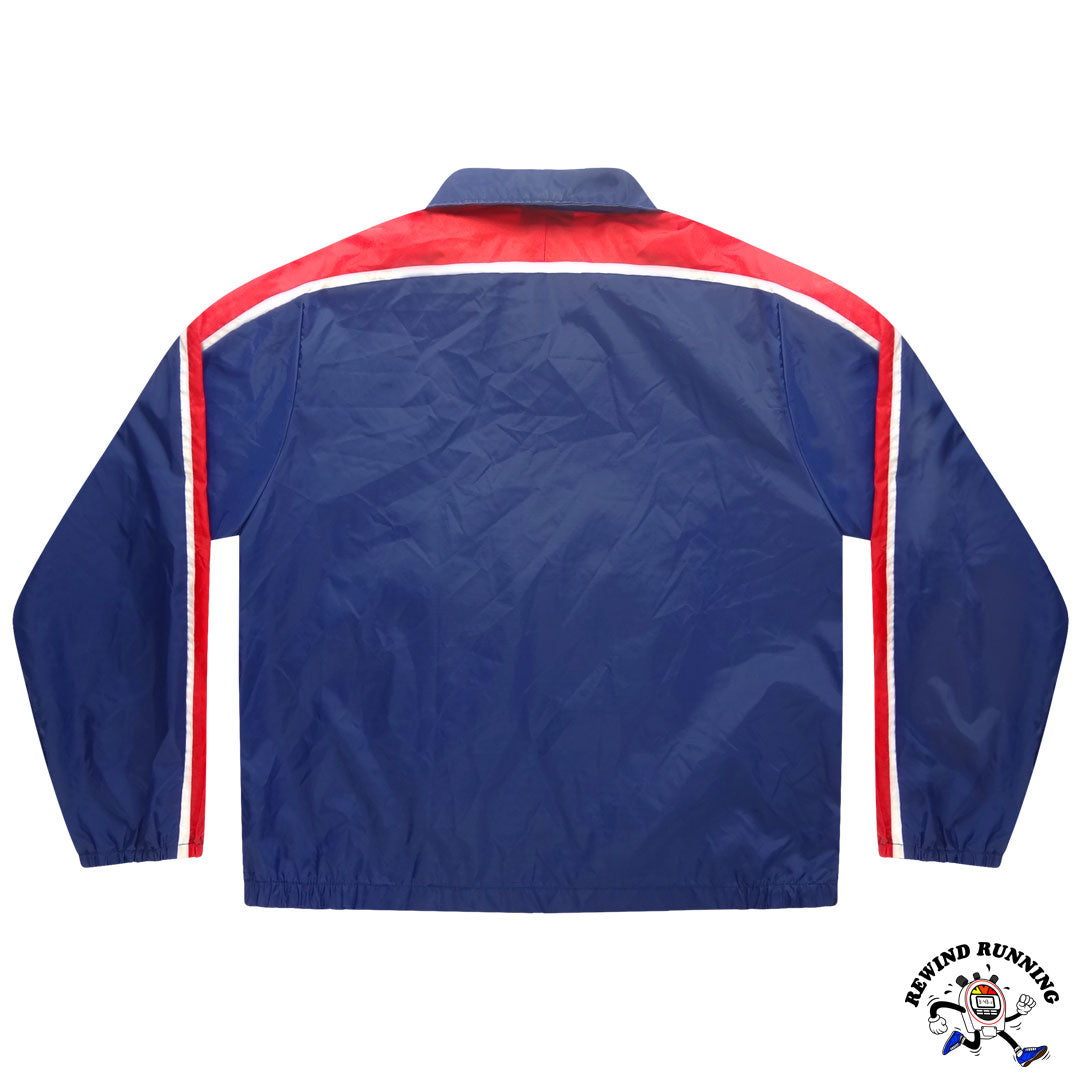 Nike Vintage Men's L 'Blue Tag' Blue Red White Windbreaker 80s Zip Pullover Track Jacket
