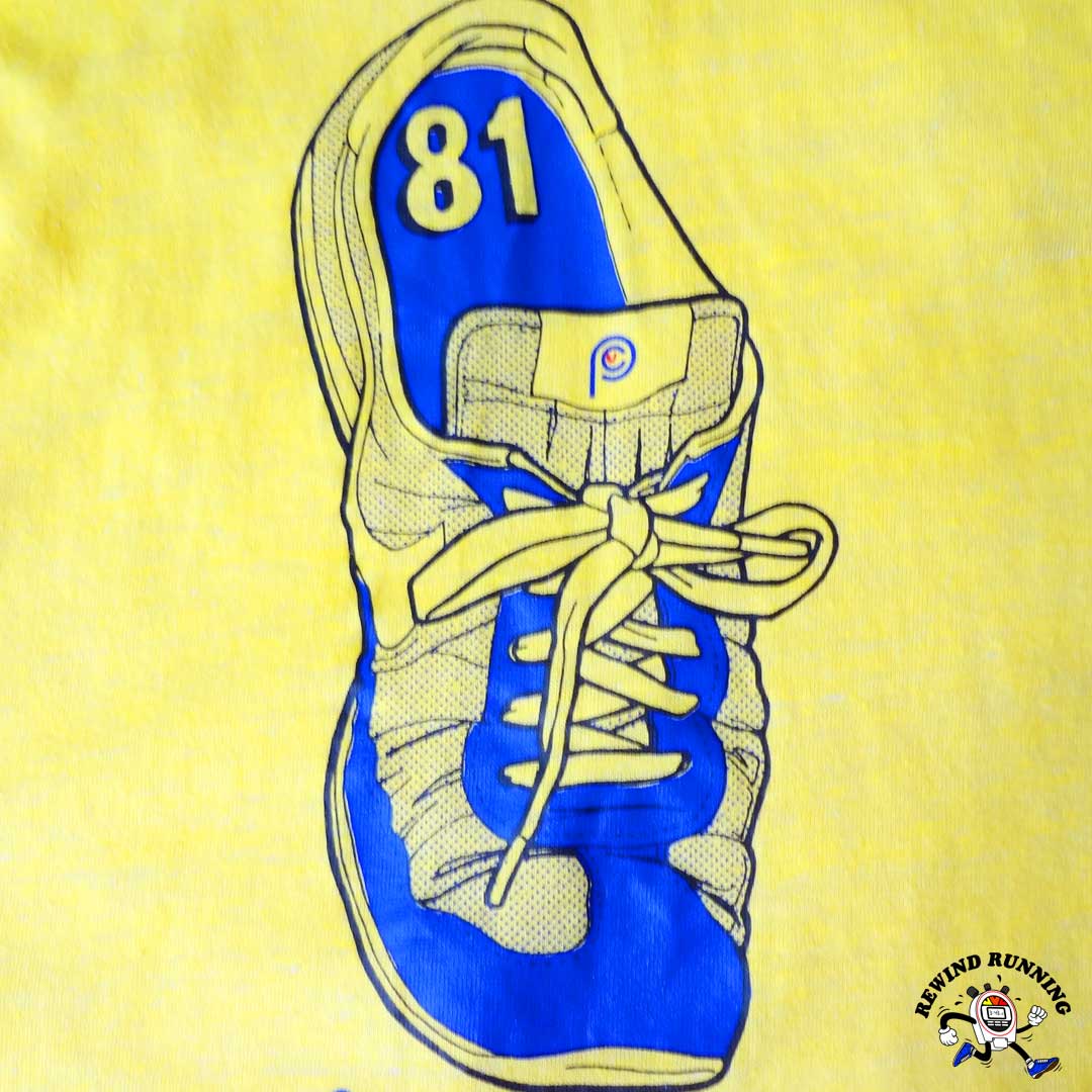 Nike inspired 1981 80s Vintage Nike Roadrunner Oceania Running Shoe T-Shirt Graphic