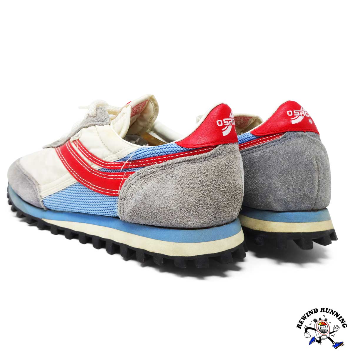 Osaga KT-26 Vintage Red White Blue 70s 80s Sneakers Running Shoes Men's Size 11