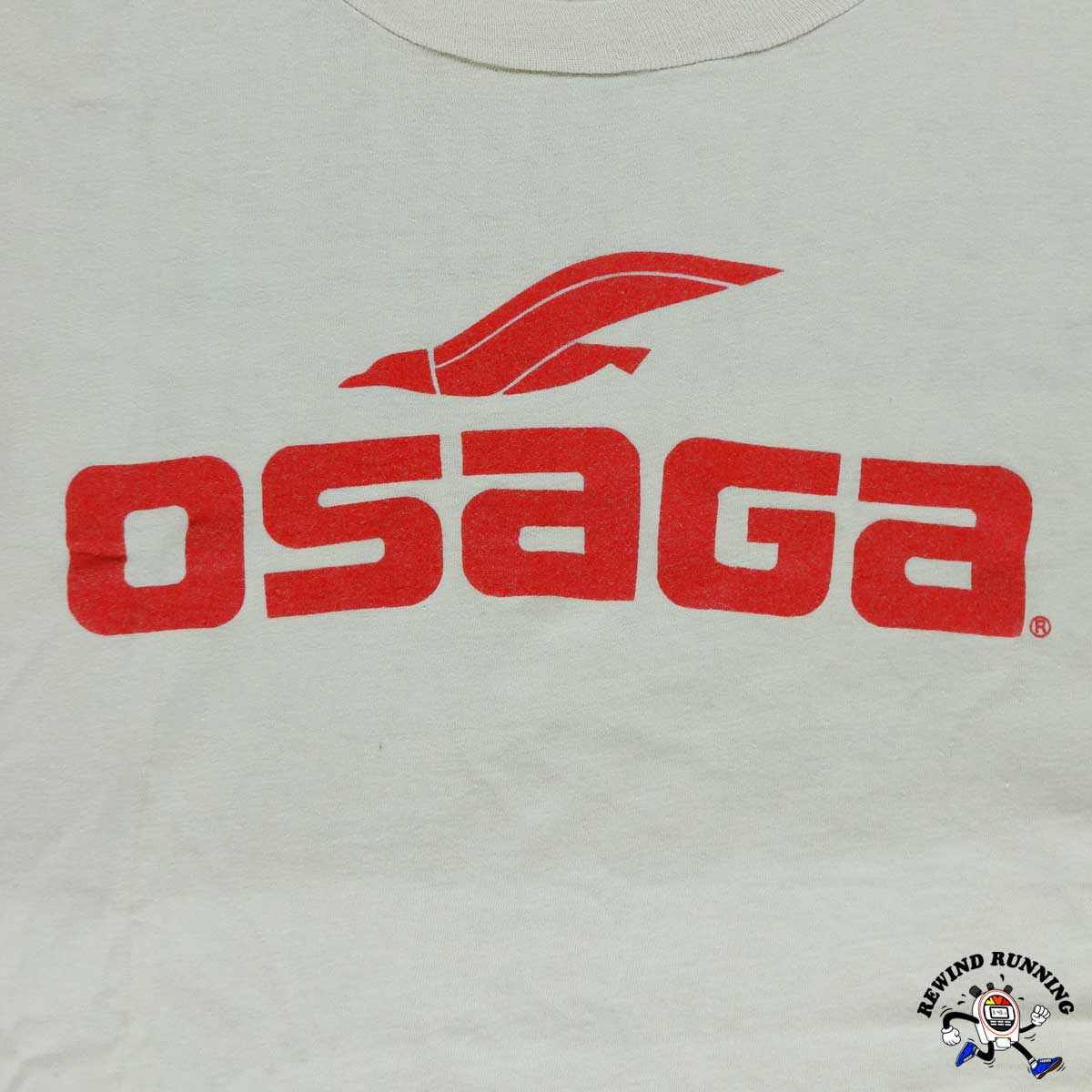 Vintage 1980 Osaga Logo U.S.A. Track and Field Trials T-Shirt, Eugene, Oregon - front logo