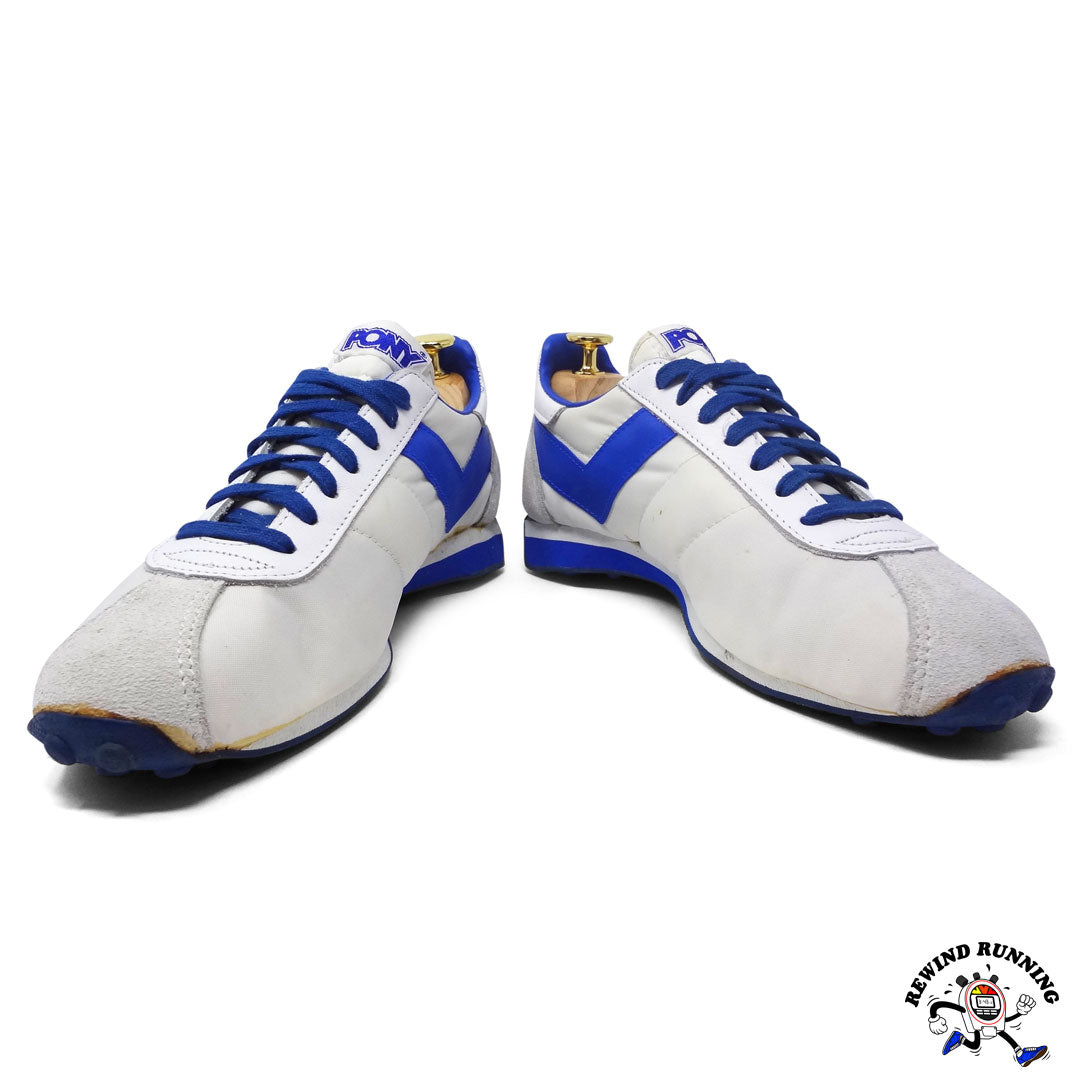 PONY Runner 70s Vintage Men's White Blue Running Shoes Sneakers