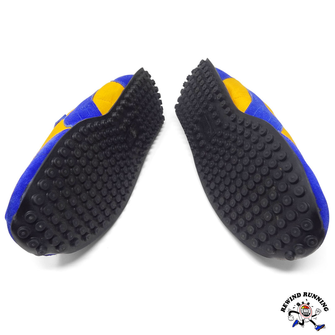 Puma Rocket Vintage 70s 80s Yellow & Blue Running Shoes Sneakers Men's Size 10.5 Soles