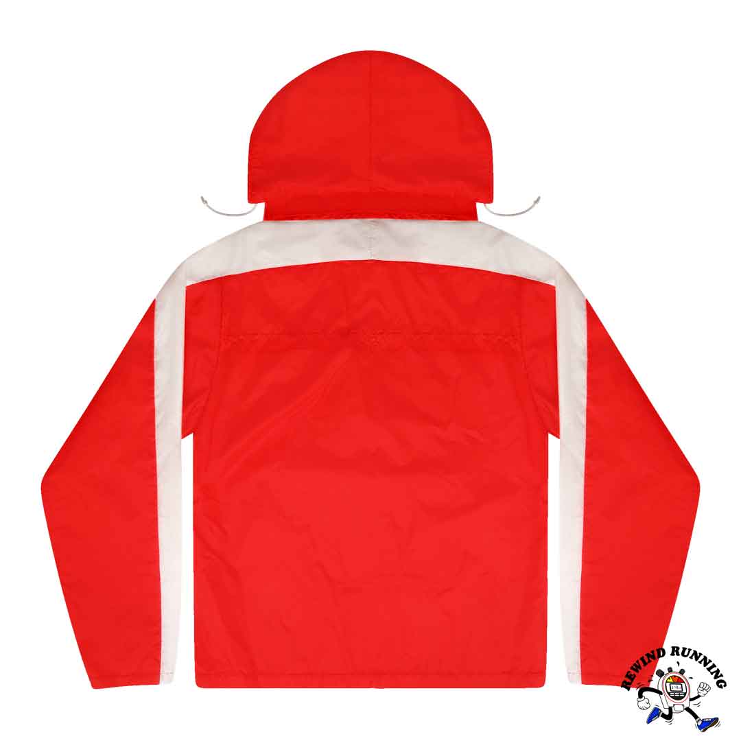 Nike OG Vintage Pullover Windbreaker 70s 80s 'Orange Tag' Red White Track Jacket Anorak Medium