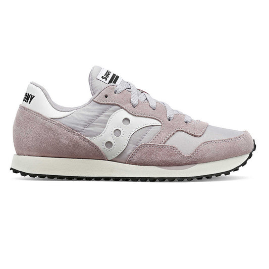 Saucony Originals DXN Trainer Gray White S70757-6 New Men's Retro Sneakers Size side view