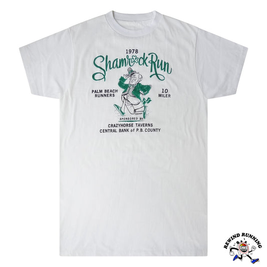 Shamrock Run 1978 Palm Beach Runners Leprechaun 70s Men's T-Shirt St Patrick’s Day Medium