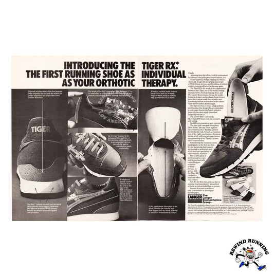 Asics Tiger RX 1984 Men's Vintage Running Shoes 80s Sneakers Print Ad