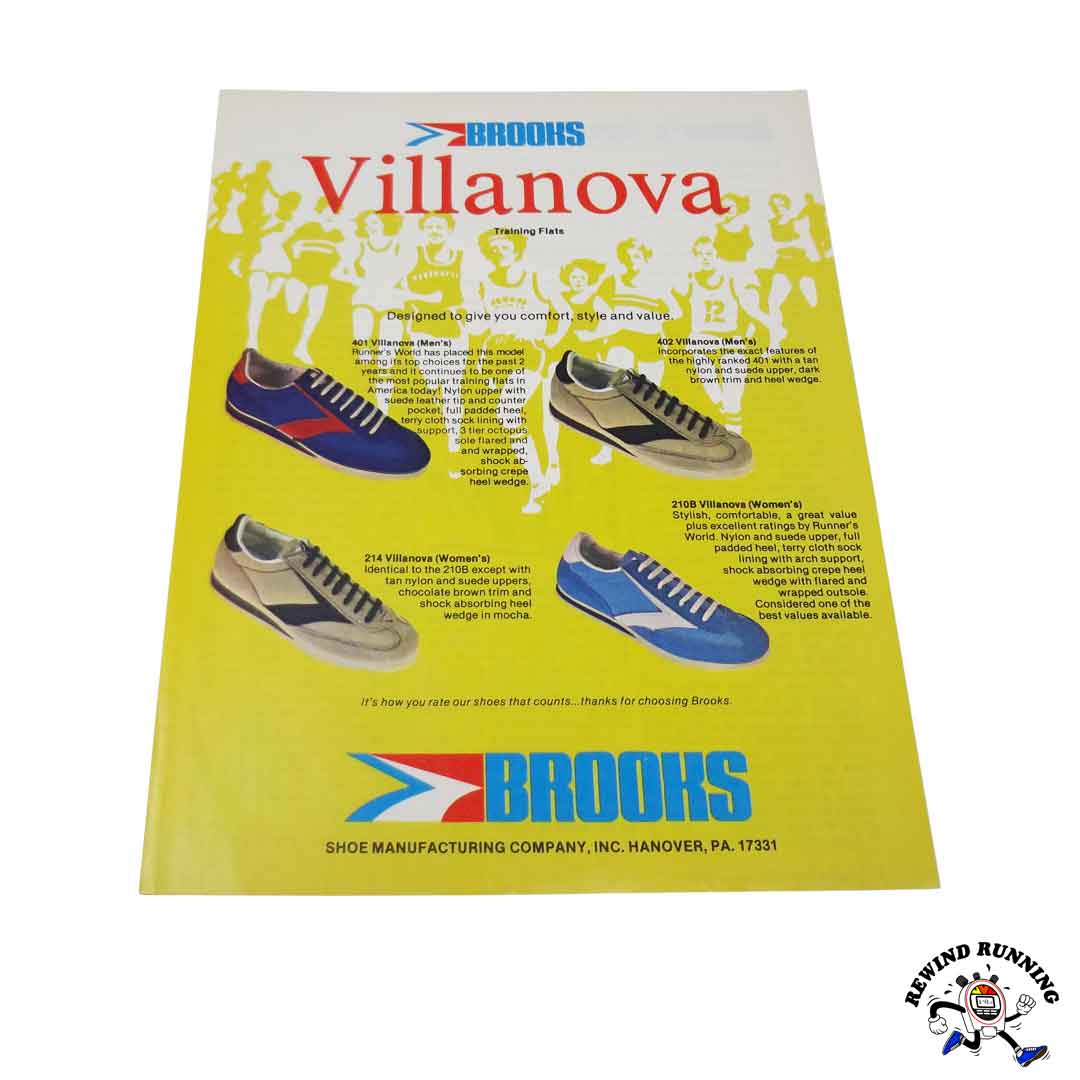 Brooks Villanova 1978 vintage sneakers ad