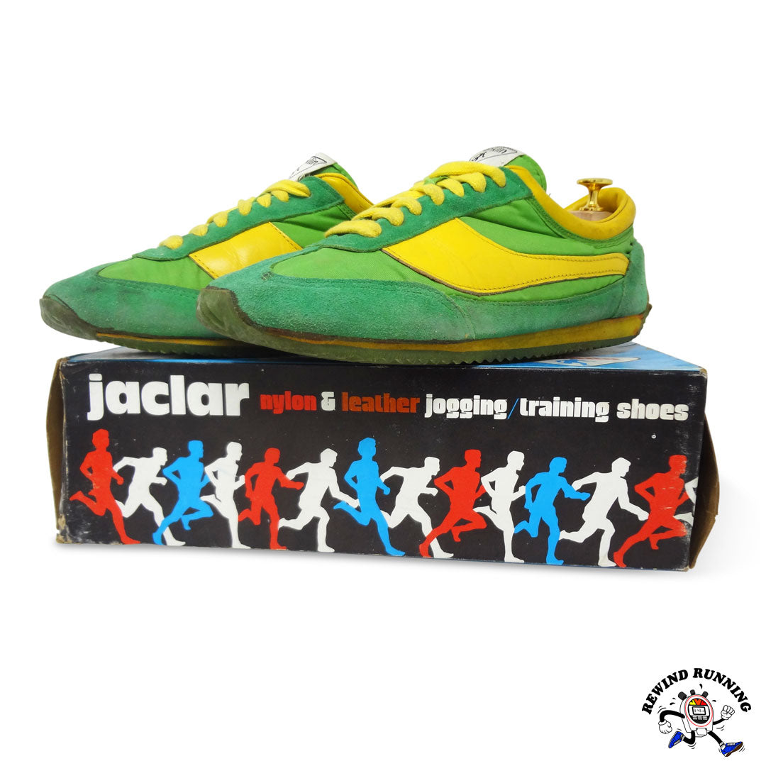 Jaclar by Franklin 8049 Vintage Green and Yellow Running Shoes Sneakers
