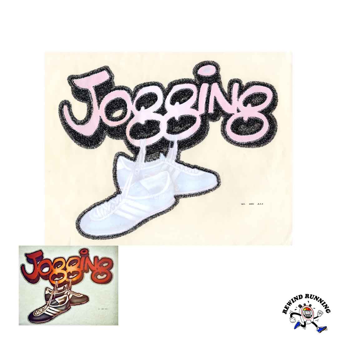 adidas style 1970s Jogging Vintage Iron On T-Shirt Transfer 3 Stripe Sneakers