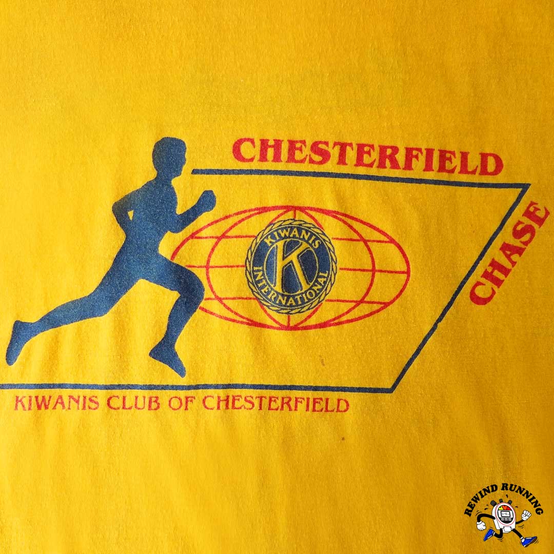 KangaROOS Vintage 80s Chesterfield Chase Tshirt Size XL Detail