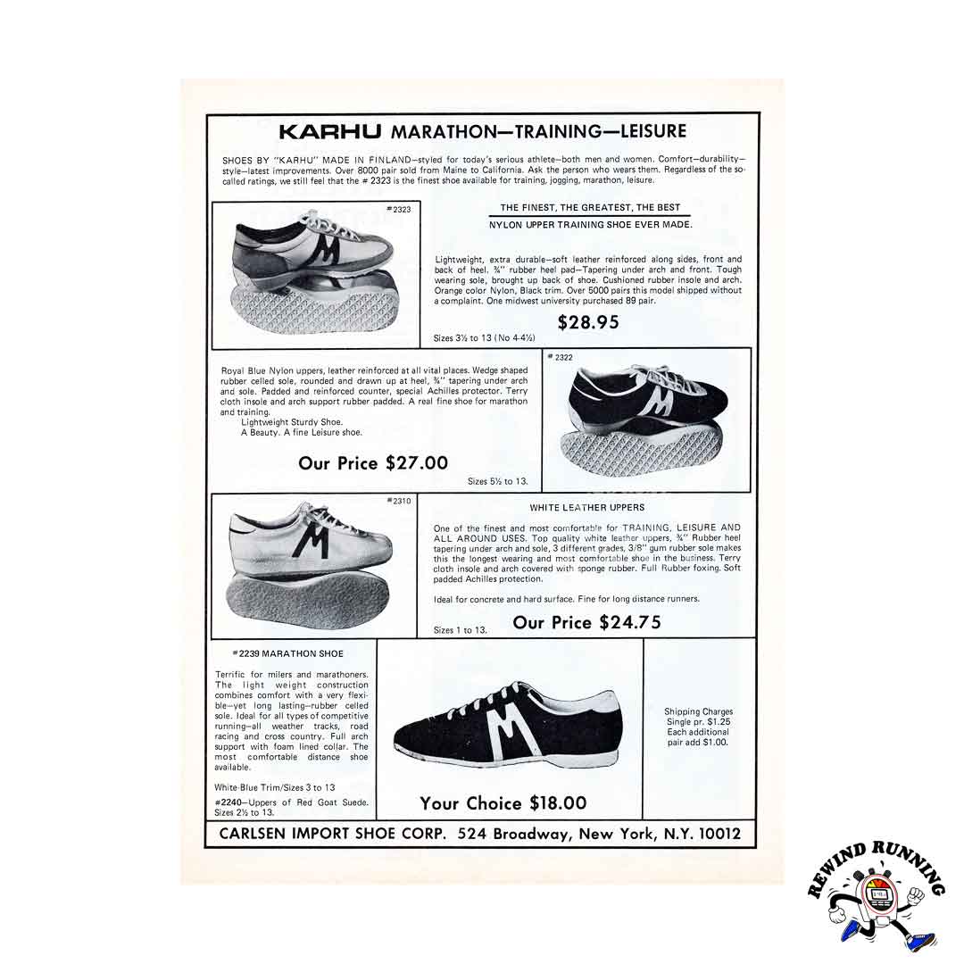 Karhu 1977 running shoes vintage sneakers print ad â Rewind Runningâ¢