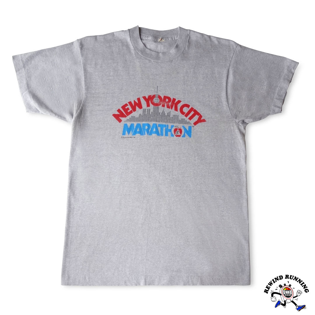 new york city marathon gear New York City NYC Marathon 1982 NYRRC Rare Vintage T-Shirt – Rewind Running™