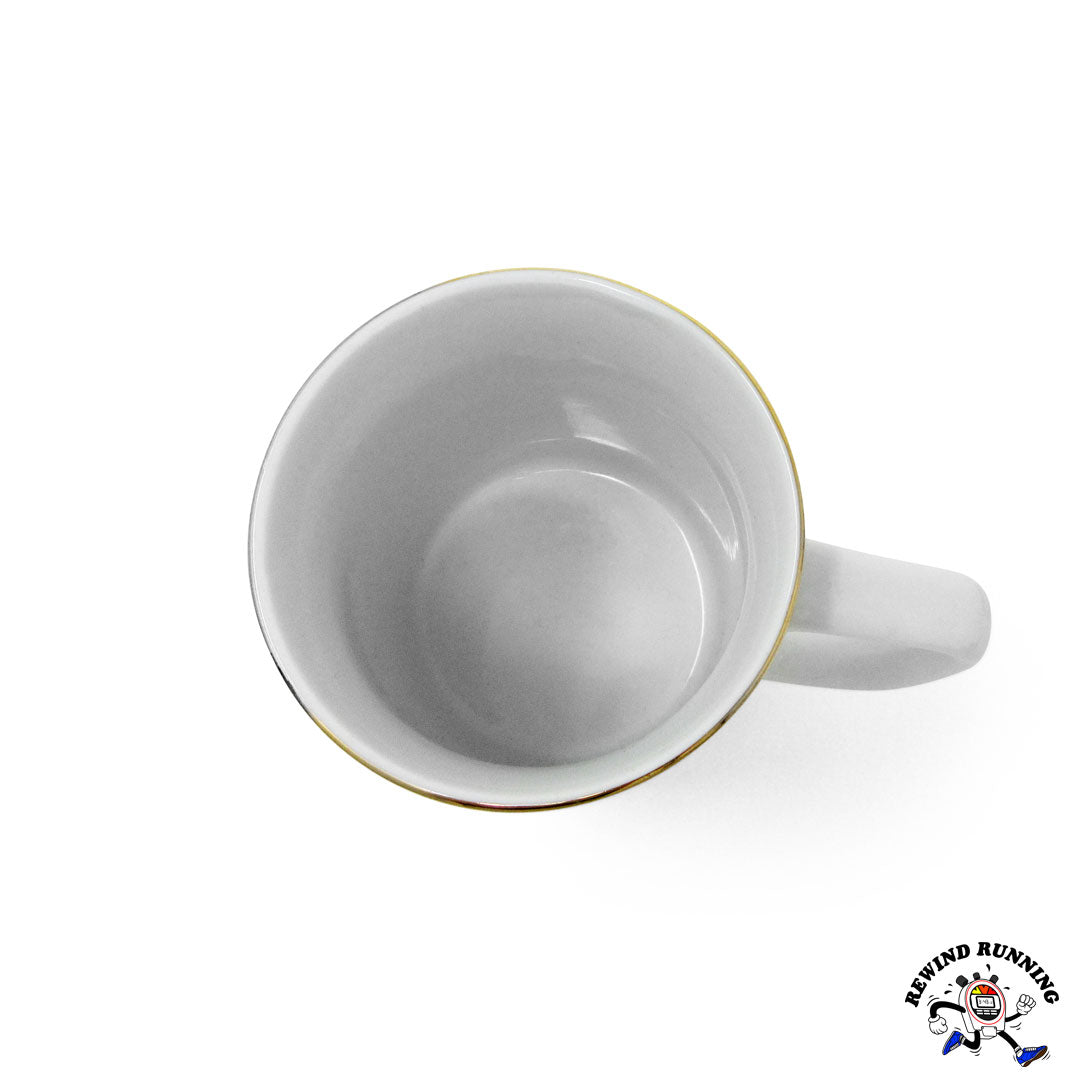 Puma Jumping Cat Logo Vintage NOS Ceramic Coffee Mug Top View