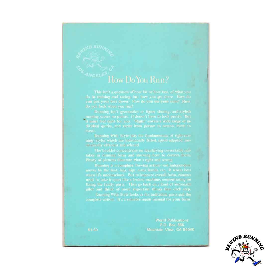 Running with Style Rare 1975 Runner's World Vintage Booklet by World Publications Rear Cover