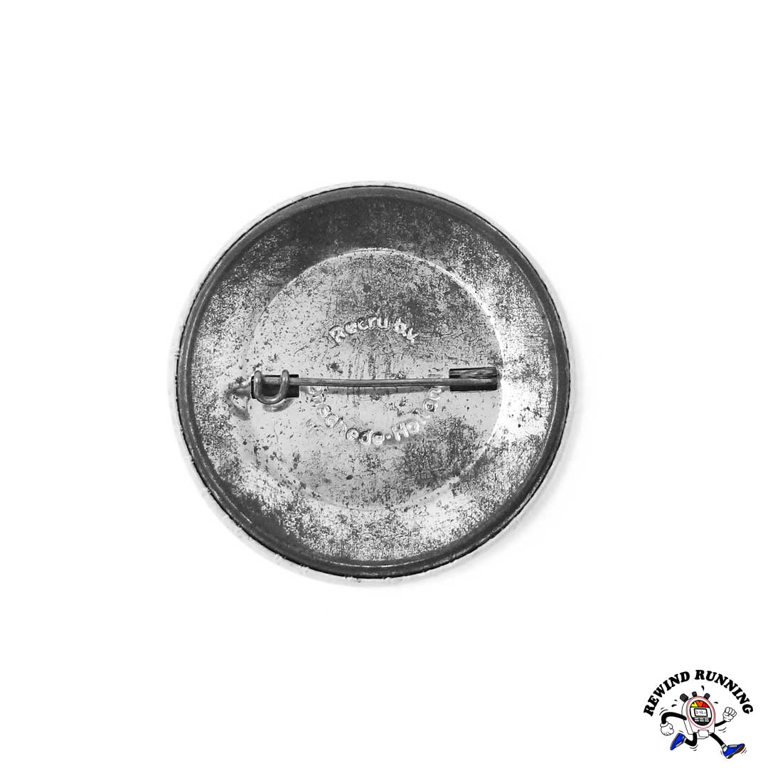 Adidas Trefoil vintage 1980s ‘I've Got A Feeling For Winning' White and Blue Pinback Button