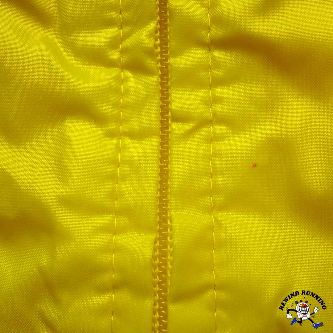 Asics Tiger Vintage 70s 80s Yellow and Black Striped Men's Windbreaker Track Jacket