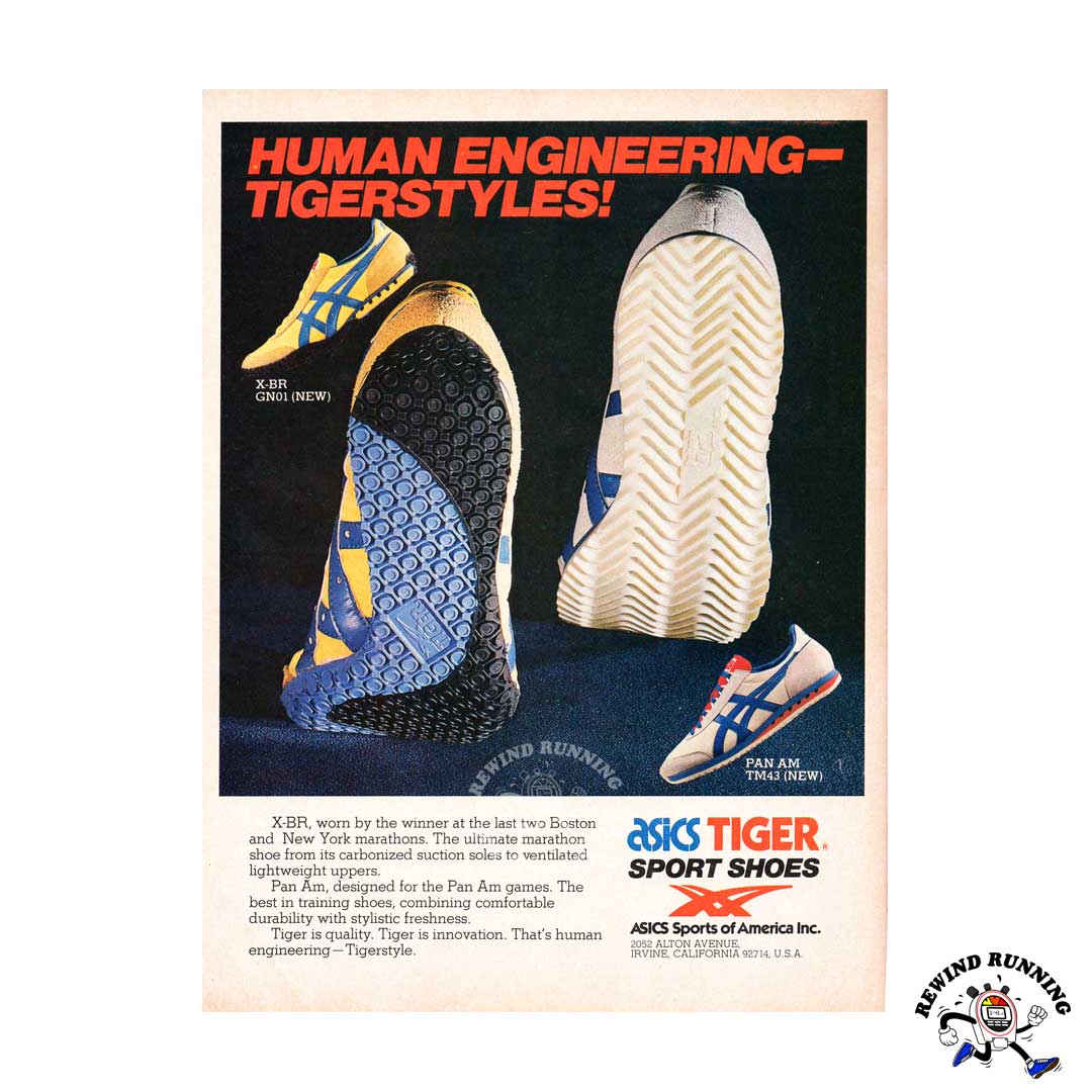 Asics Tiger 'TIGERSTYLES!' Pan Am and X-BR 1980 vintage sneaker ad