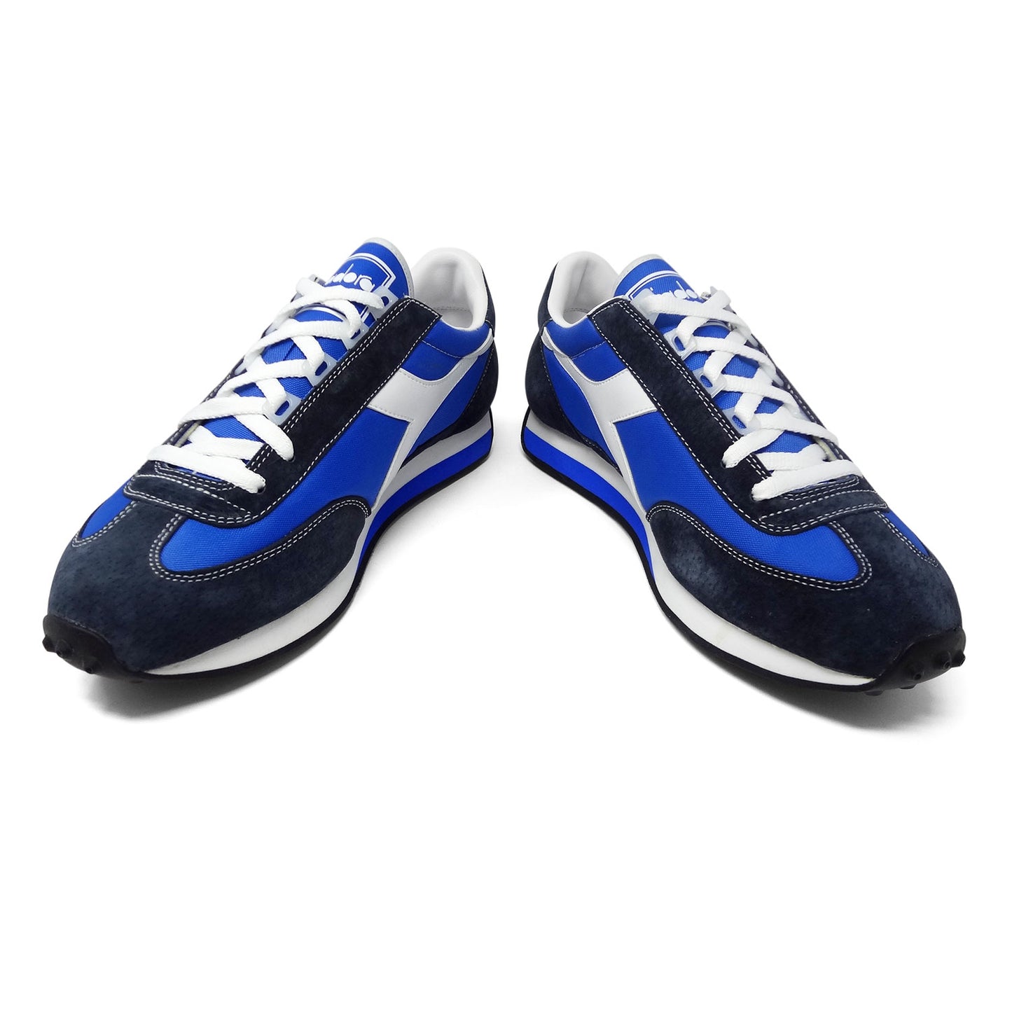 Diadora Rally 1970s Style Retro Men's Sneakers Running Shoes Blue White Size 10