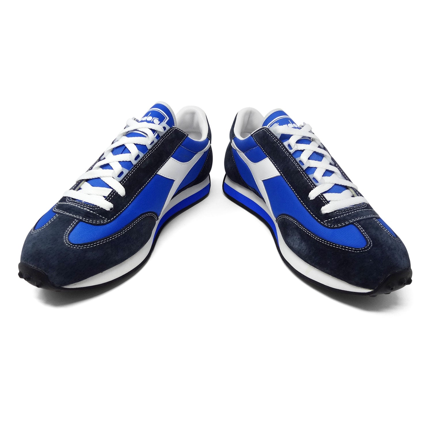 Diadora Rally 1970s Style Retro Men's Sneakers Running Shoes Blue White Size 10
