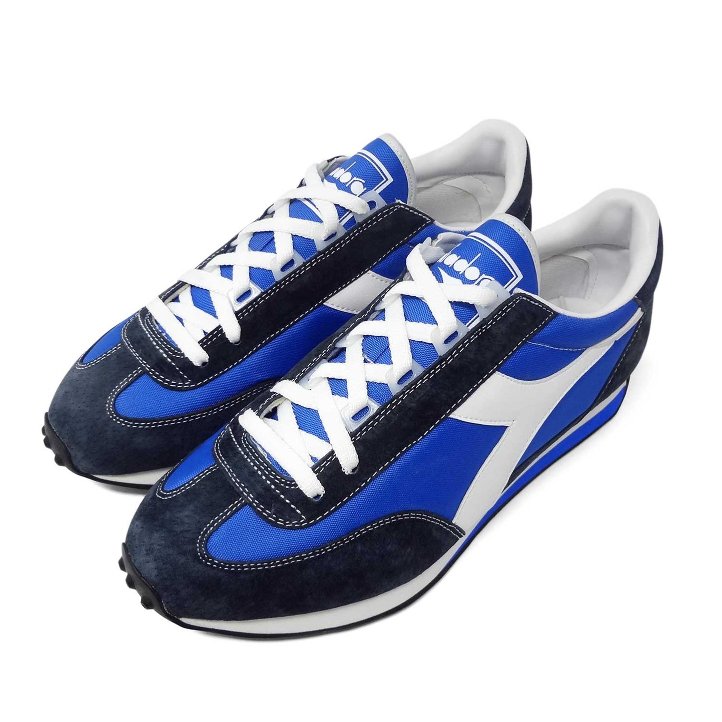 Diadora Rally 1970s Style Retro Men's Sneakers Old School Sneakers Blue White
