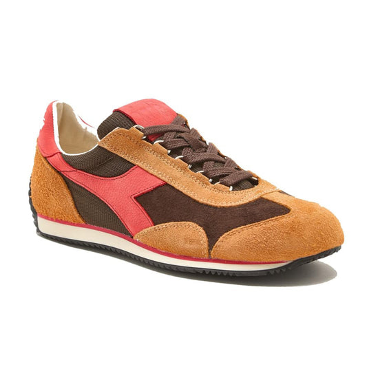Diadora Heritage Equipe Retro Running Shoes Brown Chestnut Sneakers New Men's Size 11 Made in Italy