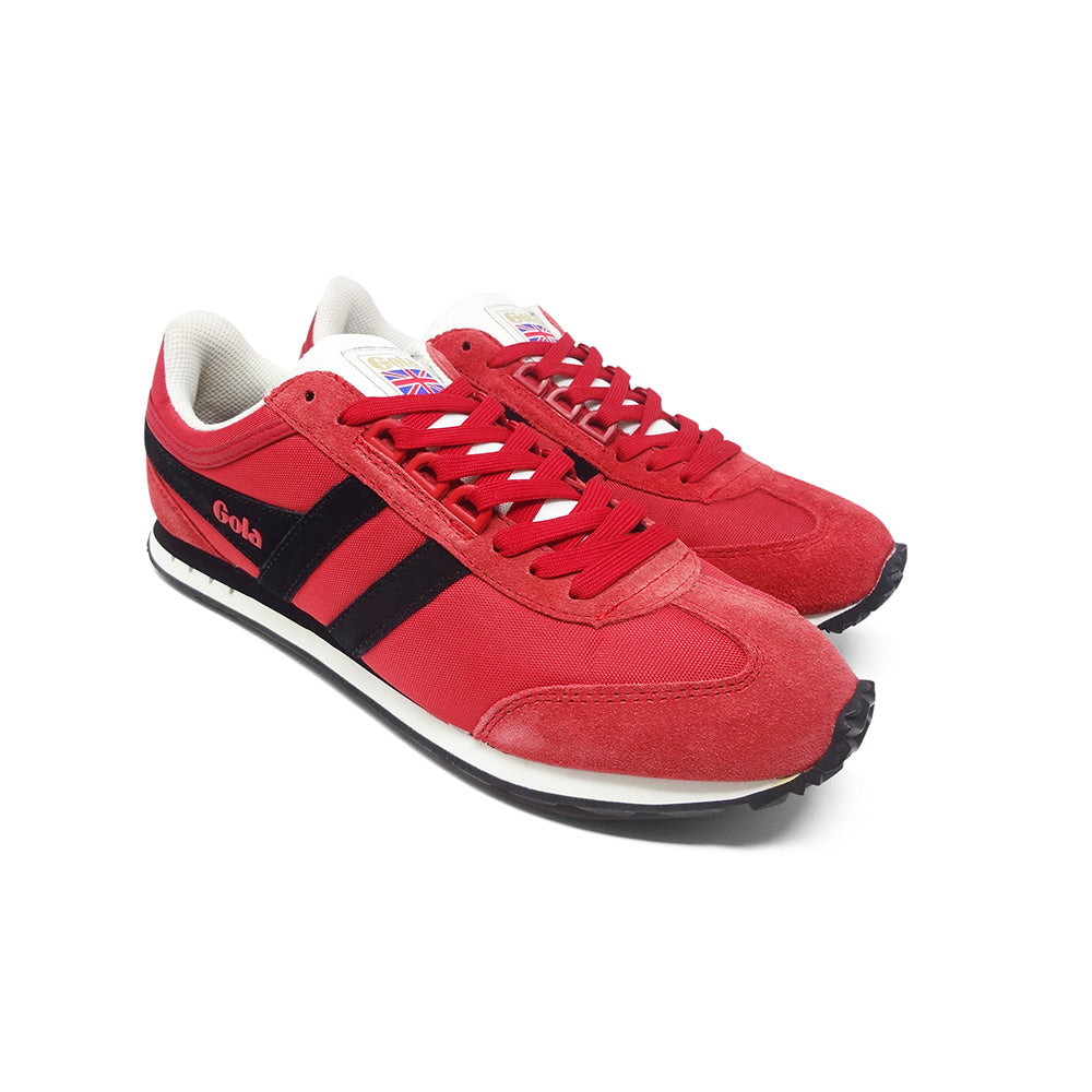 Gola Classics Mens Boston New Retro Sneakers Red Black Size