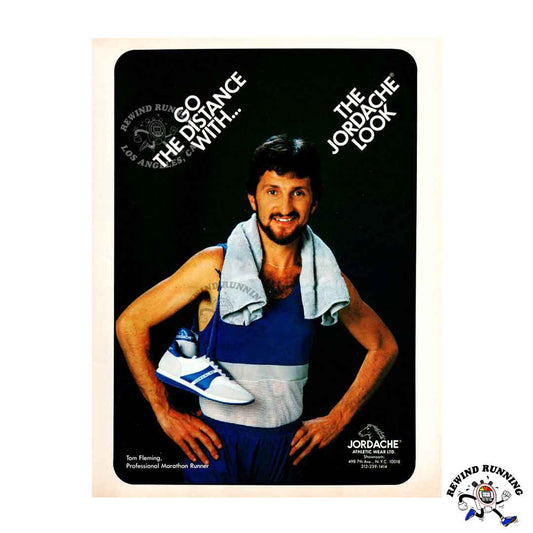 Jordache Tom Fleming 1981 Running Shoes Vintage 80s Sneakers Print Ad