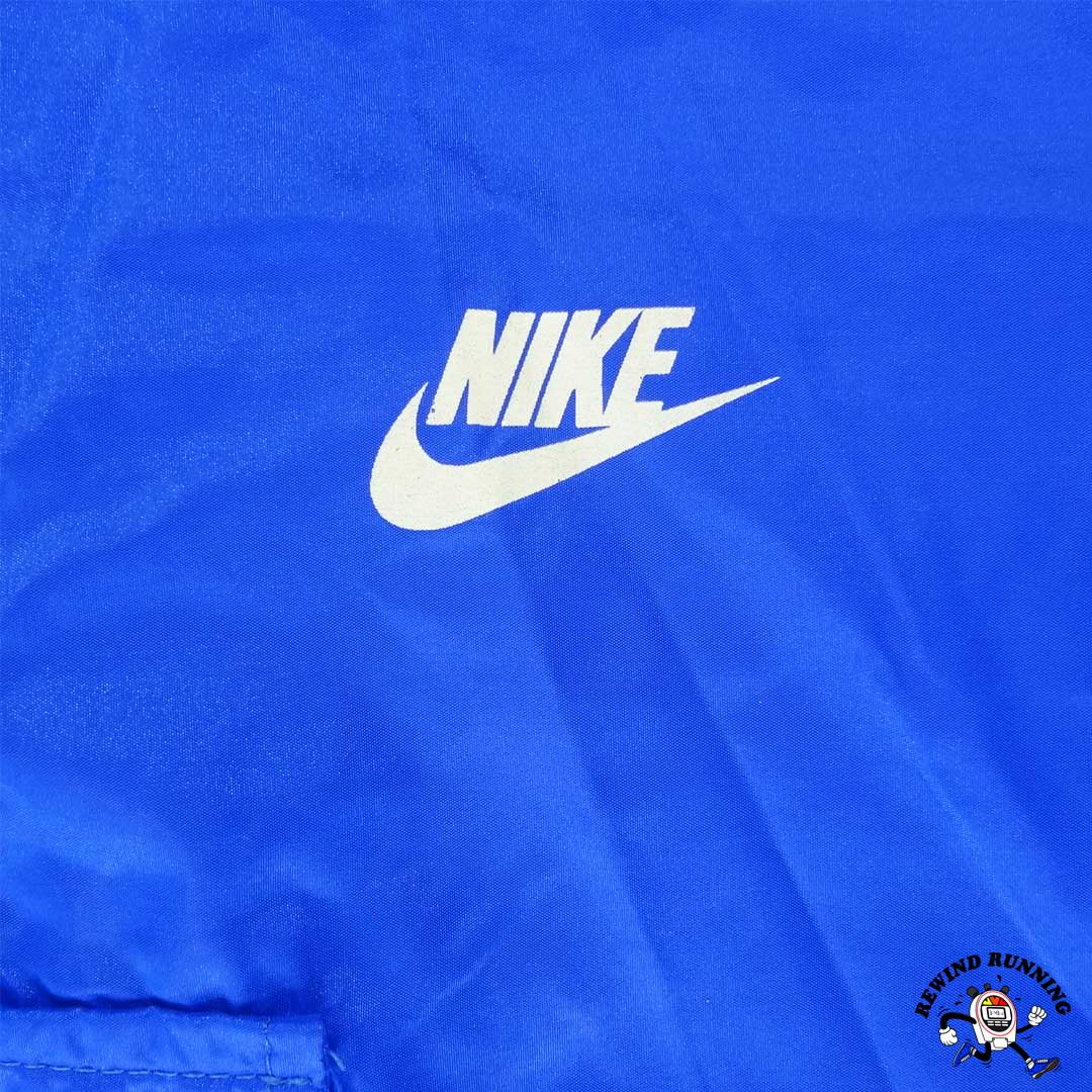 Nike Vintage Men's 'Orange Tag' Windbreaker Royal Blue Nike Swoosh Logo