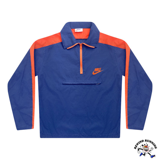 Nike Vintage 70s 80s 'Orange Tag' Windbreaker Blue Orange Track Jacket Anorak Large
