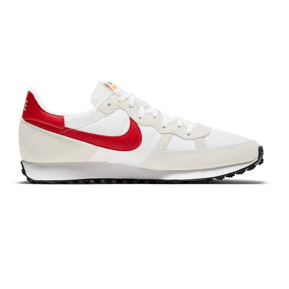 Nike Challenger OG White University Red CW7645-100 Men's Retro Sneakers Side Profile