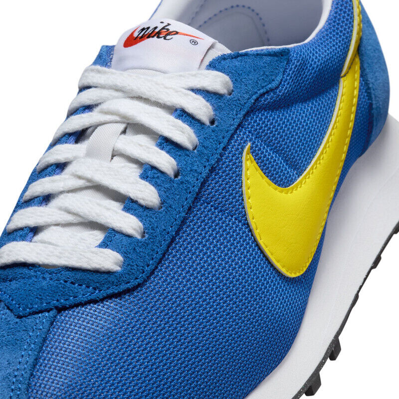 Nike Men's New LD-1000 SP 'Game Royal Opti Yellow' FQ9079-400 Blue Yellow Retro Sneakers Detail Swoosh