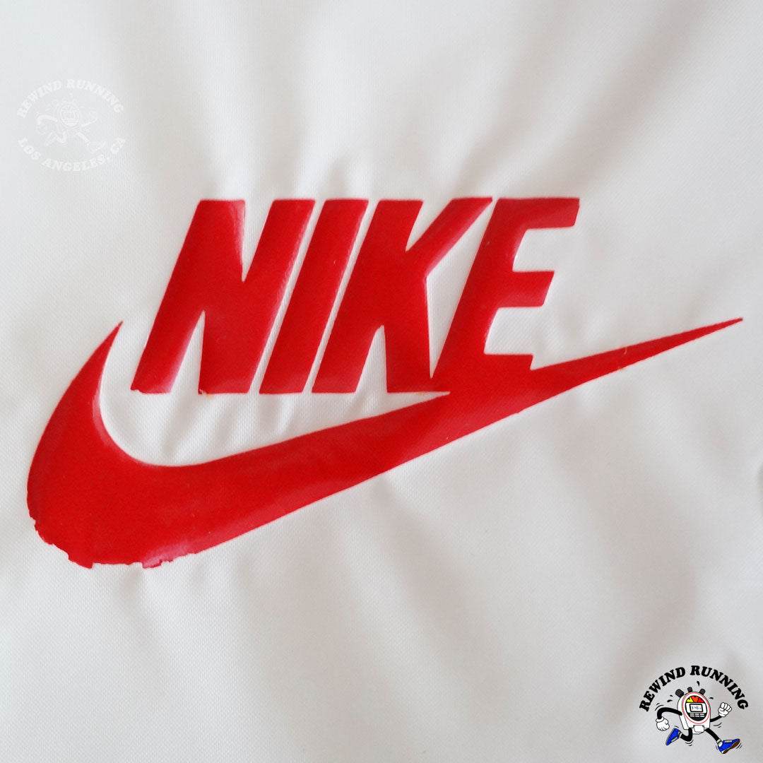 Nike Sportswear Vintage 'Orange Tag' Pullover Windbreaker OG 70s 80s White Blue Orange Track Jacket Anorak Logo Detail
