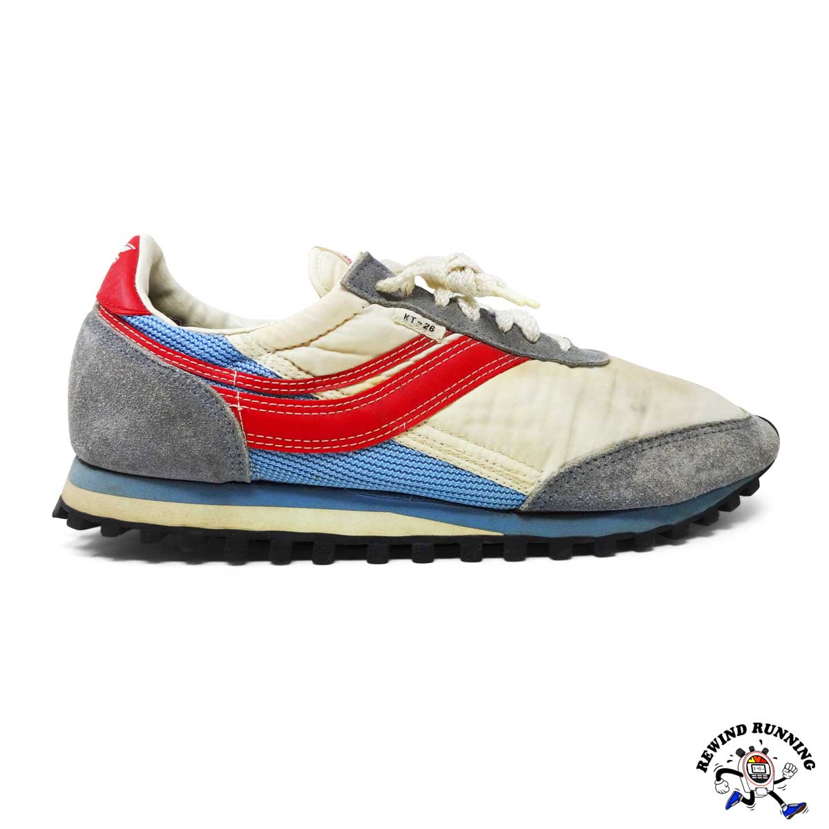 Osaga KT-26 Vintage Red White Blue 70s 80s Sneakers Running Shoes Men's Size 11