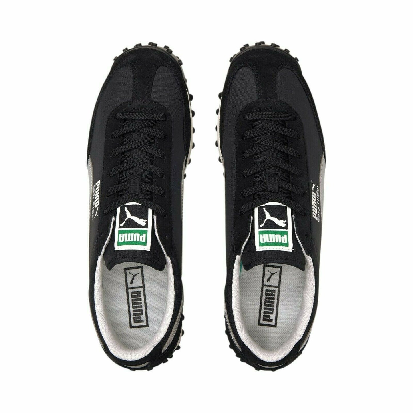 Puma Men's New Easy Rider II Tecno Shoes Sneakers Black Marshmallow 381027-02 Size 11