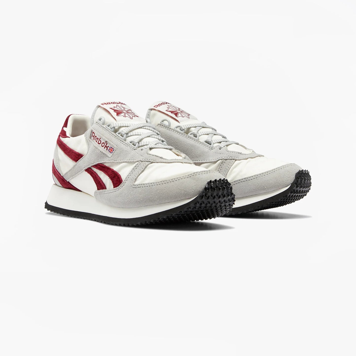 Reebok Victory G New Men's Sneakers Retro 80s Shoes Pure Grey Classic Burgundy Size 9 H04987