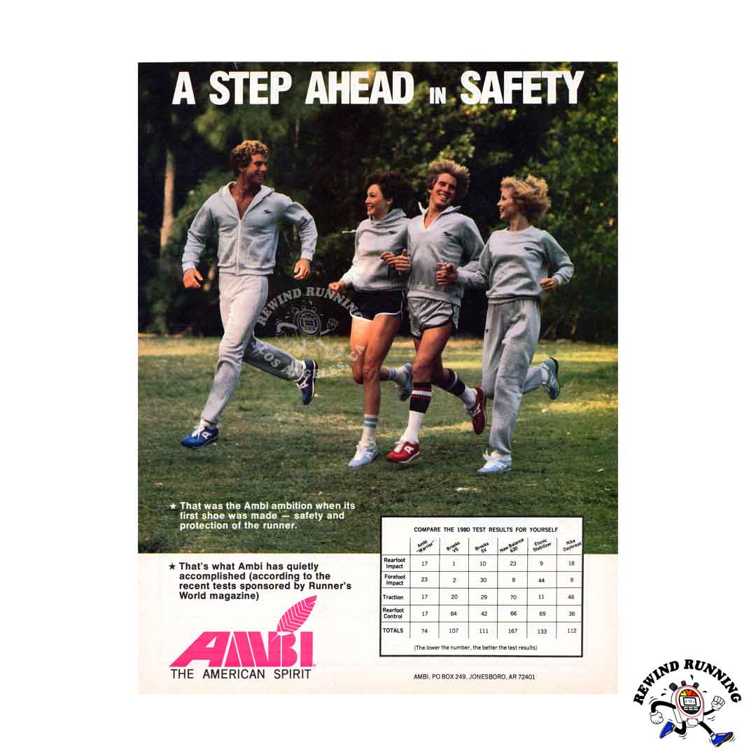 AMBI Warrior Vintage 1980 Running Shoes Sneaker Ad