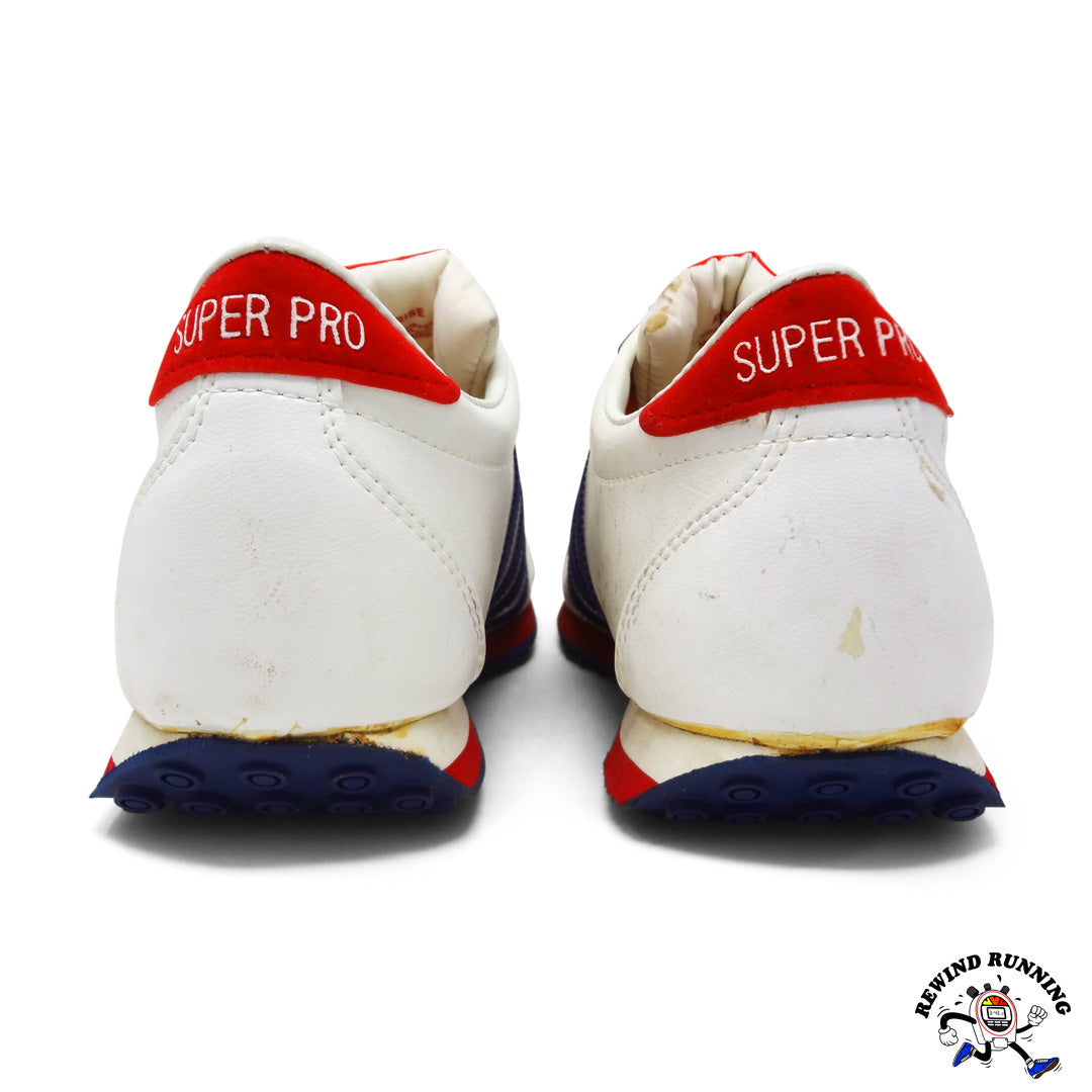 Bob Wolf Super Pro EJ-1415 Vintage Jogging Shoes Sneakers Men's Size 11 rear heel