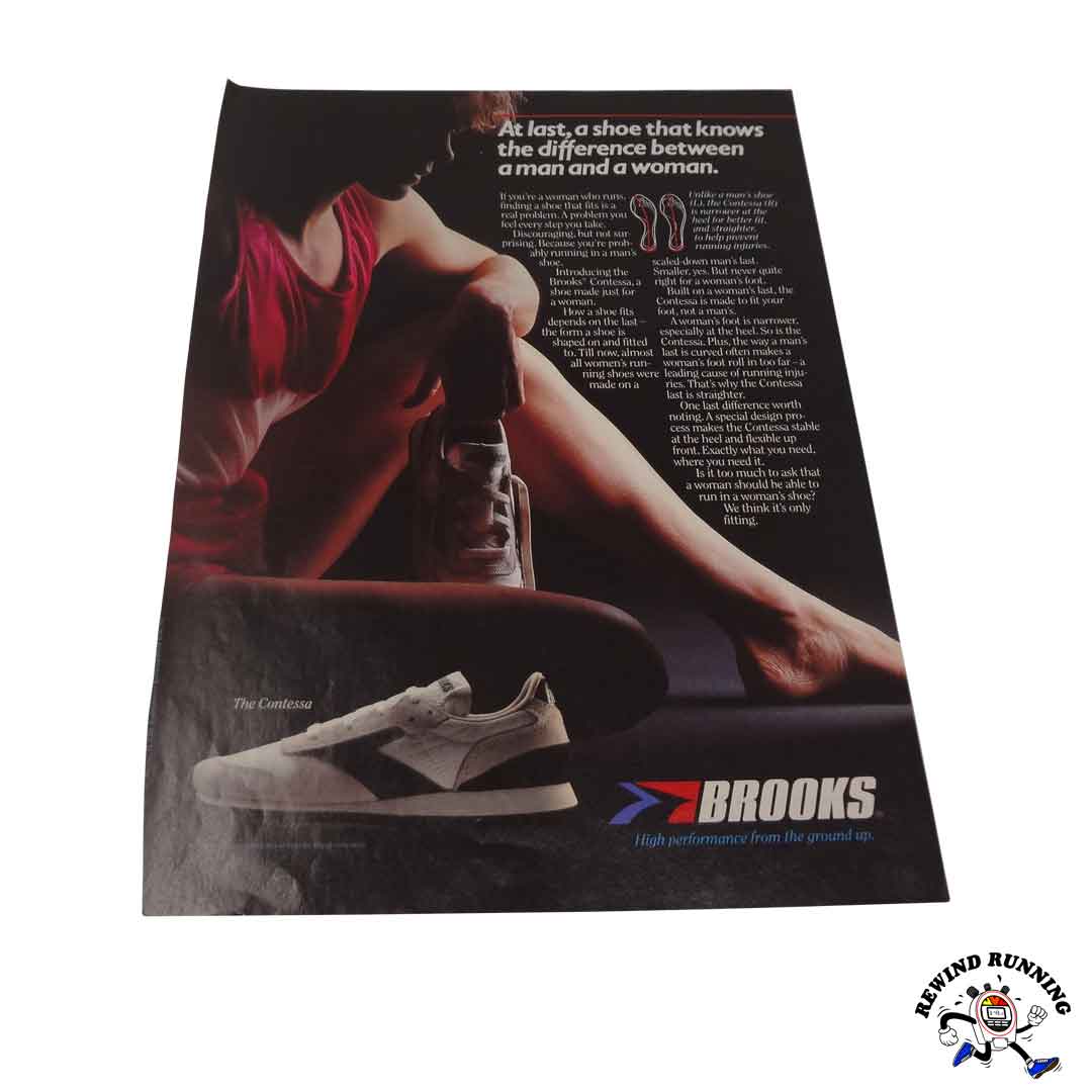 Brooks Contessa 1983 vintage women's sneaker ad