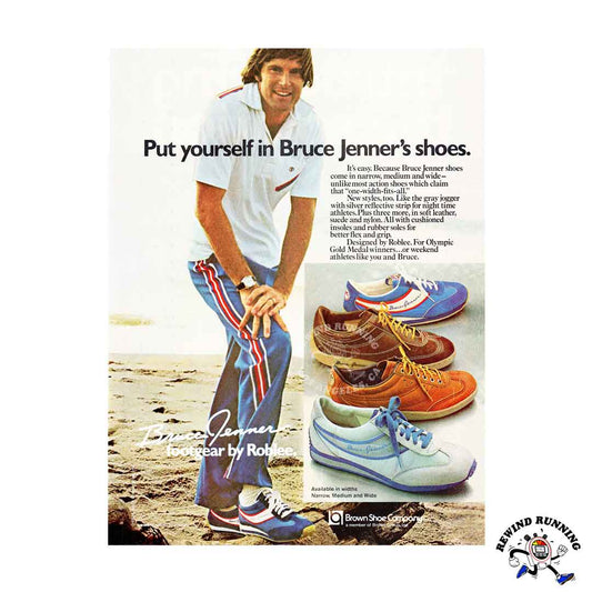 Roblee 1978 Caitlyn Jenner vintage signature sneaker advertisement