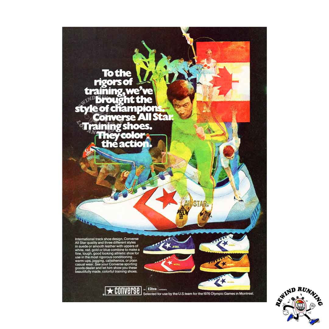 Converse All Star Training Shoes 1976 Olympics vintage sneakers ad